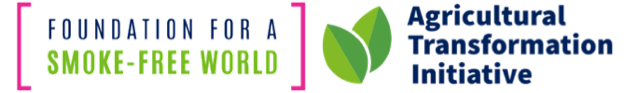 Logos for the Foundation for a Smoke Free World and Agricultural Transformation Initiative.